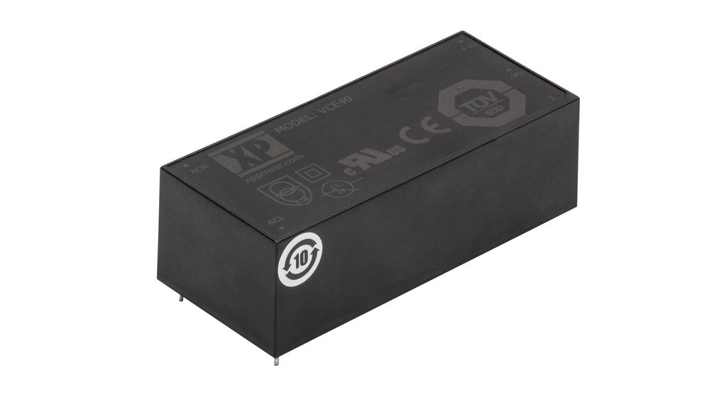 PCB Mount Converter, ITE and Household Approvals 30W 3.3V 9.1A